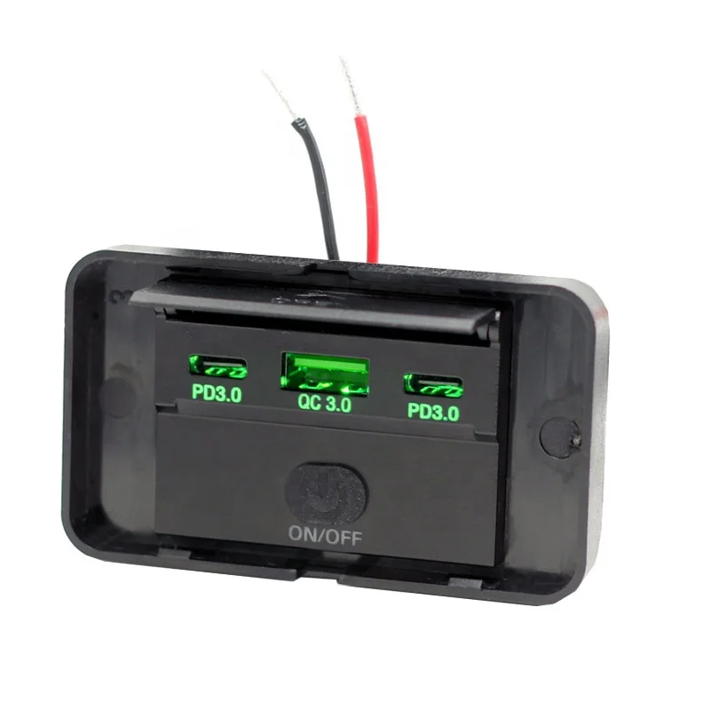 Двойное зарядное устройство PD C Type + USB QC 3 0 с портами модифицированное