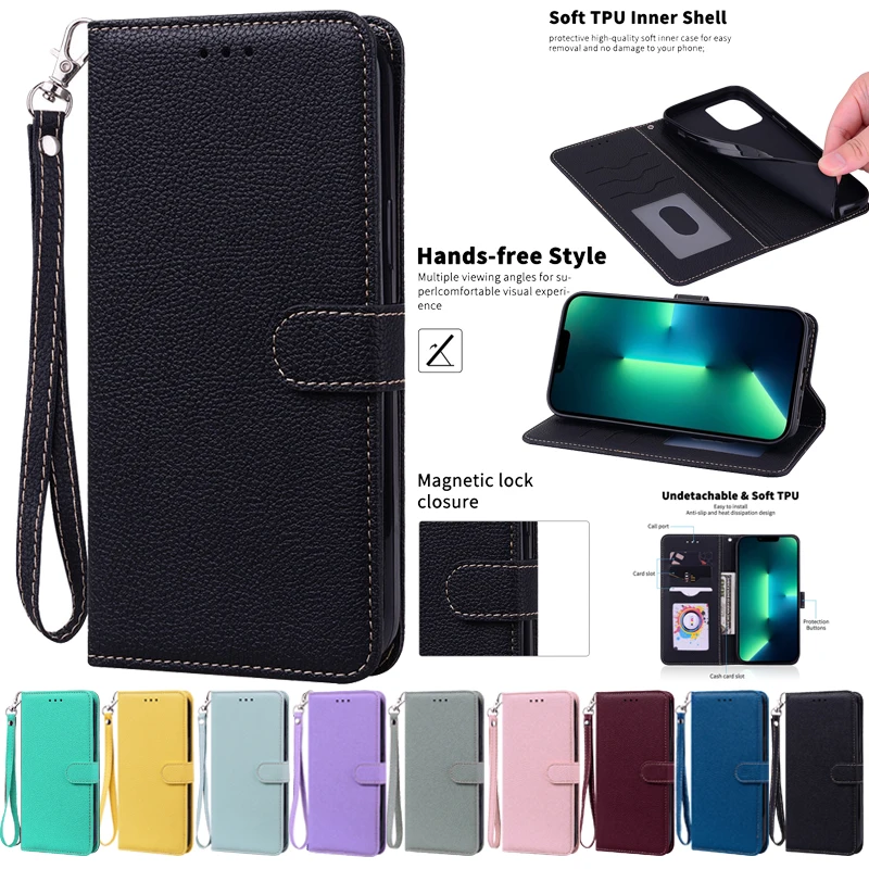 

Flip Magnetic Case For VIVO Y16 Cover Coque For VIVO Y16 4G Y 16 VIVOY16 V2204 6.51" Leather Case Wallet Phone Protective Bags