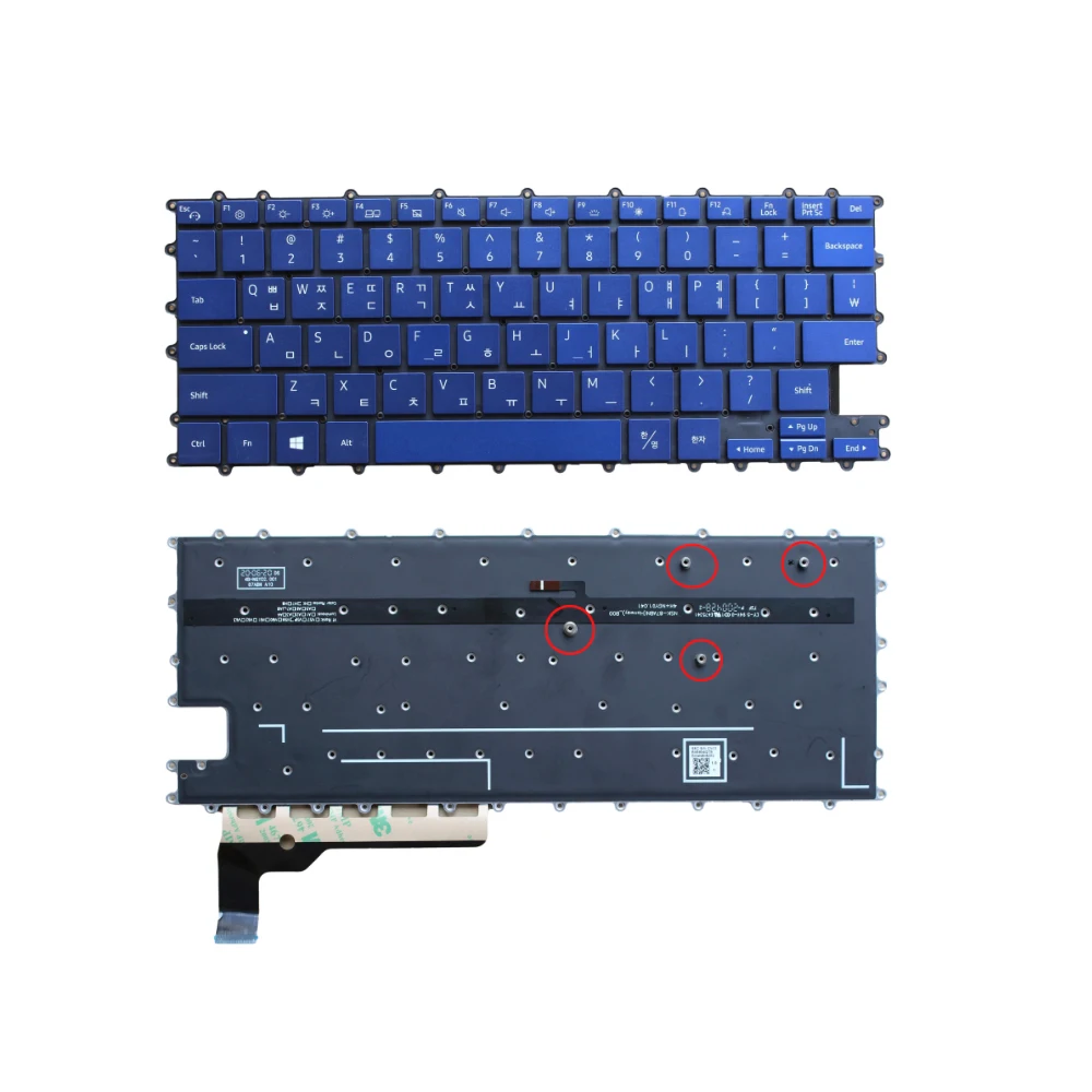 Клавиатура для ноутбука с подсветкой XIN-Korean-US-UK Samsung NP930QCG 930QCG Корея США UK BA59-04427B