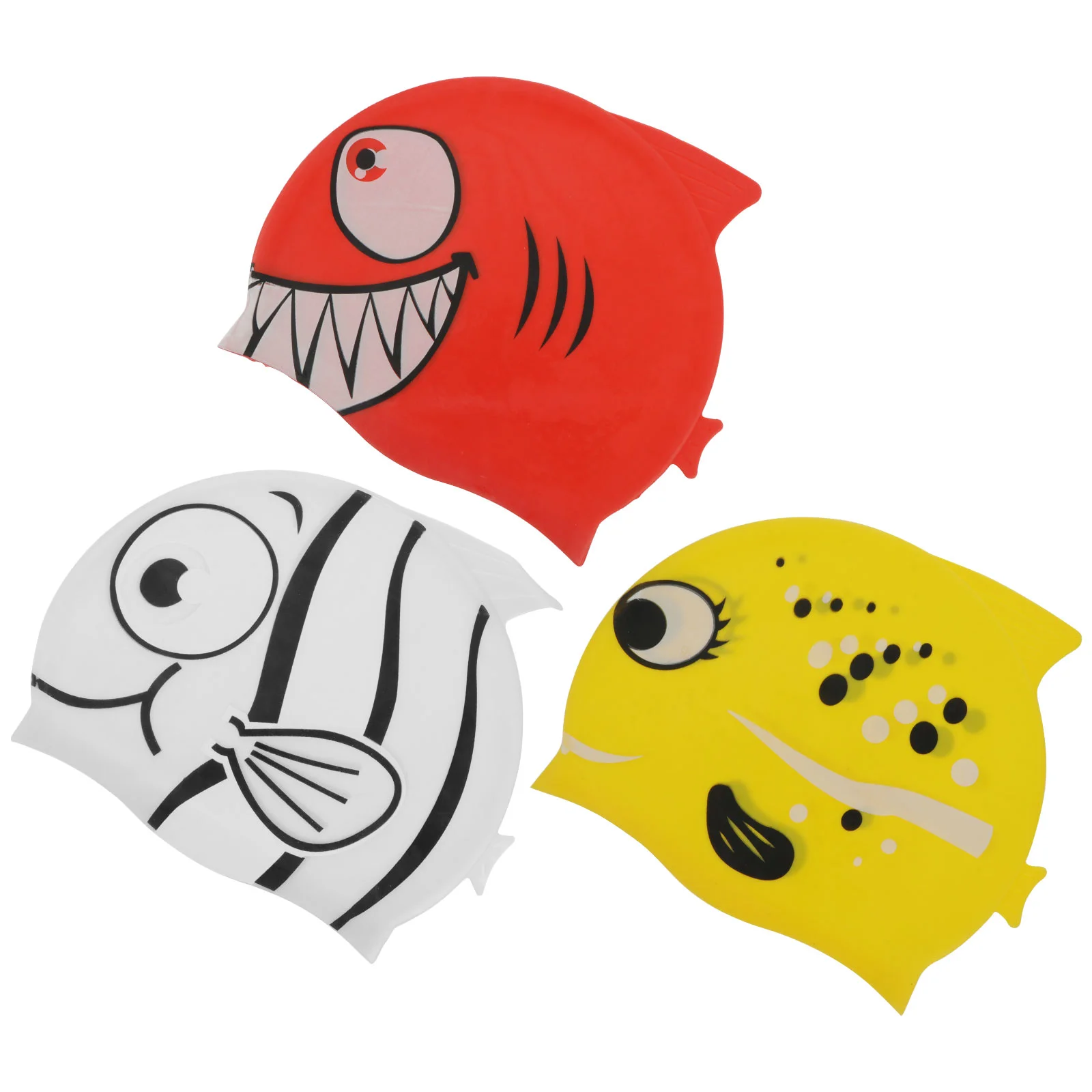 

3 шт., водонепроницаемые шапки в форме рыбы
