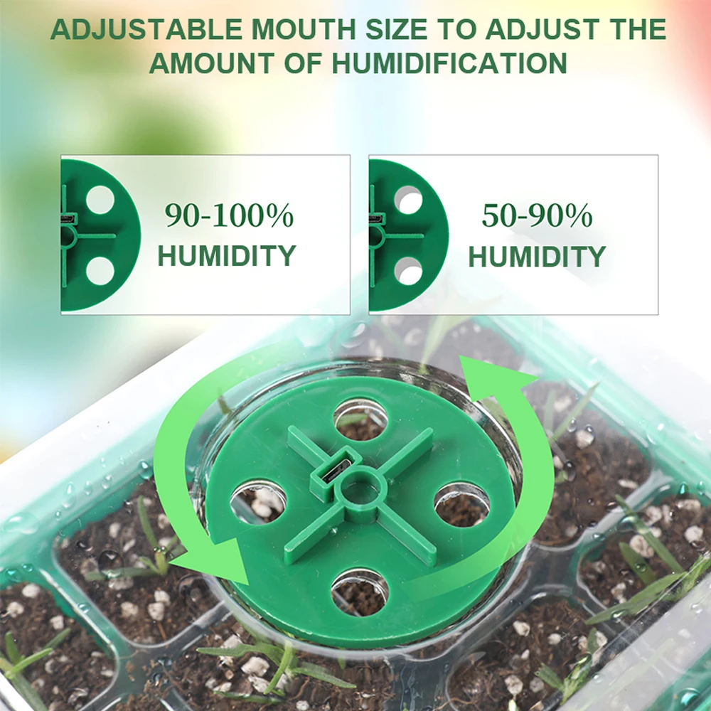 5 шт. светодиодная подсветка для растений 12 Ячеек |