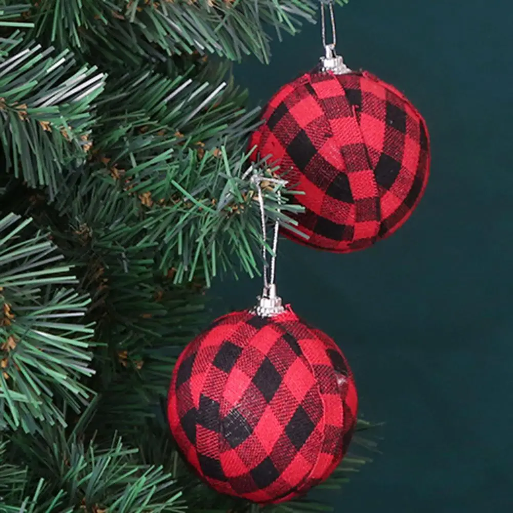 

Durable Reusable Scene Layout Xmas Party Decor Hanging Ball Pendant Christmas Tree Ball Christmas Hanging Ball 6Pcs