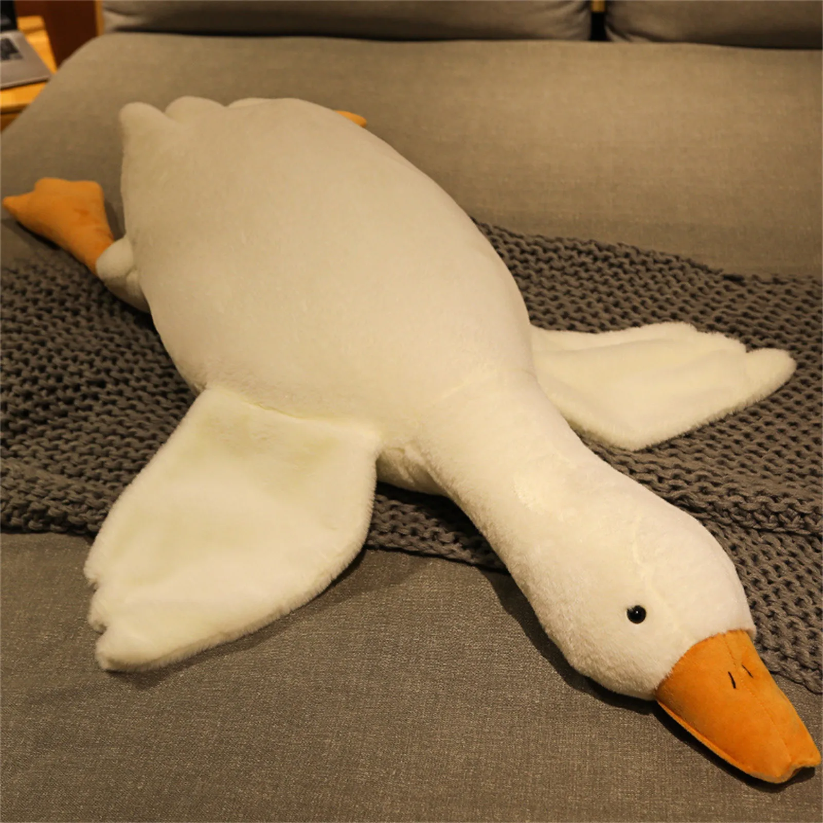 

50-90cm Huge Cute Goose Plush Toys Big Duck Doll Soft Stuffed Animal Sleeping Pillow Cushion Christmas Gifts For Kids And Girls