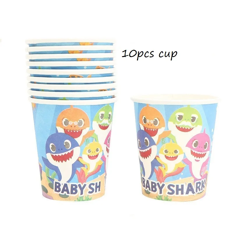 Новинка милая посуда с изображением океана и акулы детский воздушный шар