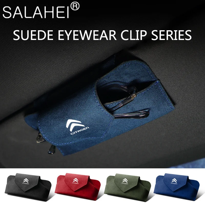 

Car Glasses Case Clip Sun Visor Sunglasses Bracke For Citroen C4 C3 C5 C1 C2 Berlingo Celysee Cactus Picasso Saxo Accessories