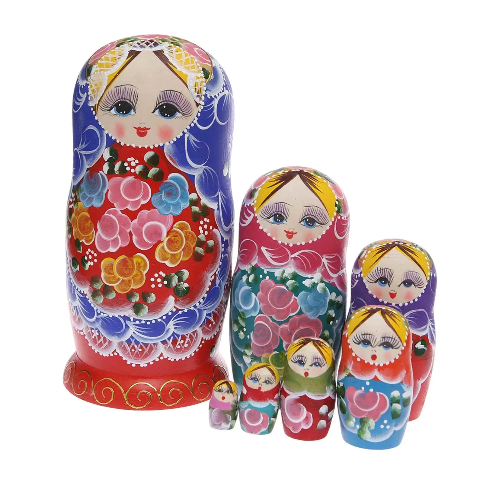 

Кукла Матрешка ручной работы, деревянная игрушка для украшения стола в гостиной