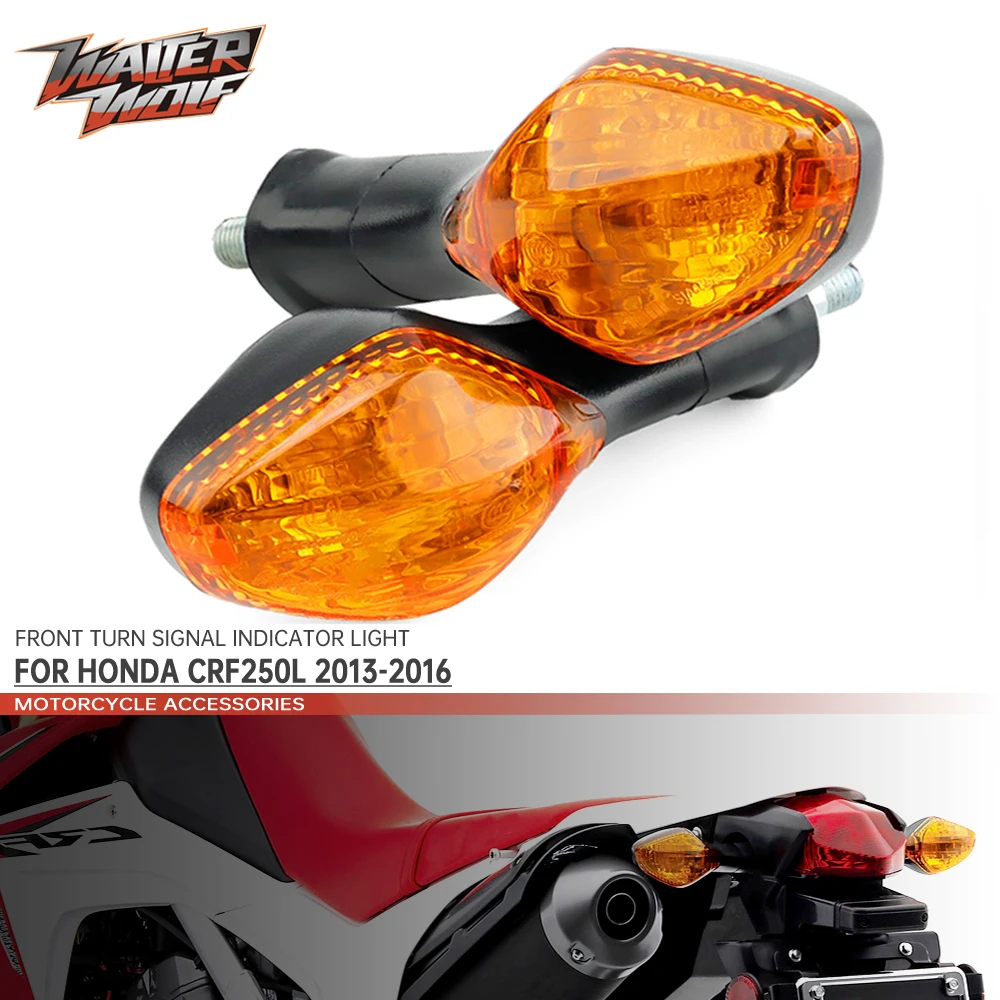 Ön dönüş sinyal gösterge ışığı HONDA CRF250L CRF 250L 2013-2016 motosiklet sol sağ flaşör LED parçaları aksesuarları lamba