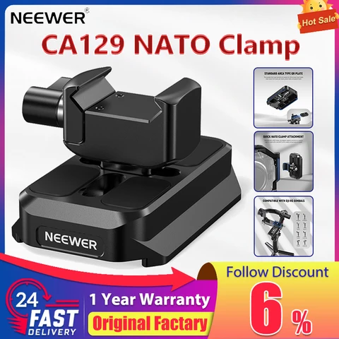 NEEWER CA129 Зажим НАТО к быстросъемному адаптеру пластины типа Arca для подвеса RS