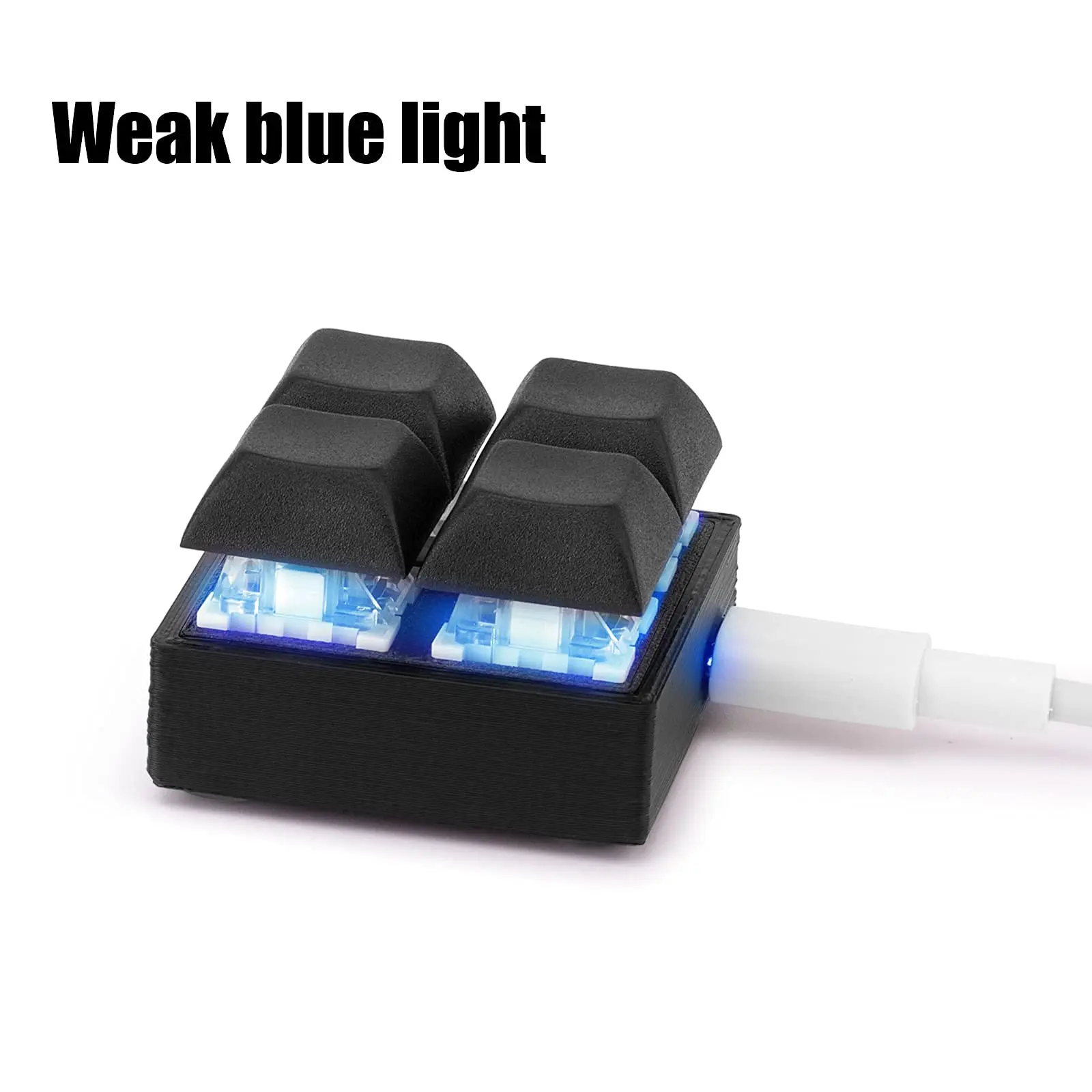 

Игровая клавиатура с 4 кнопками, мини-клавиатура RGB с красным/синим переключателем, программируемая пользовательская клавиатура для макрос...