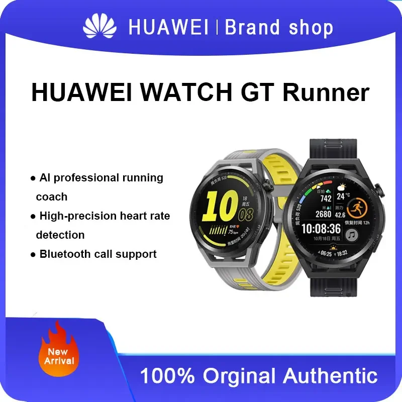 Водонепроницаемый спортивный браслет Huawei Watch GT Runner Smartwatch Bluetooth Call