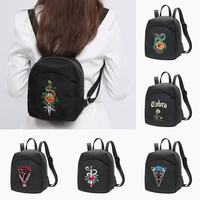 2022 women small backpack travel lightweight daypack handbags girls simple casual waterproof bookbags cobra print mini backpacks