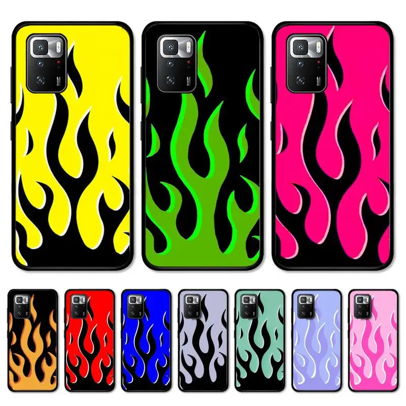 

Ins Fashion Flame Phone Case for Redmi 5 6 7 8 9 A 5plus K20 4X S2 GO 6 K30 pro