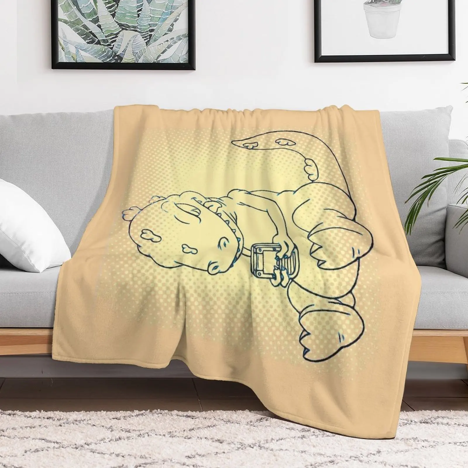 Игровое одеяло Reptar постельное белье мягкие одеяла