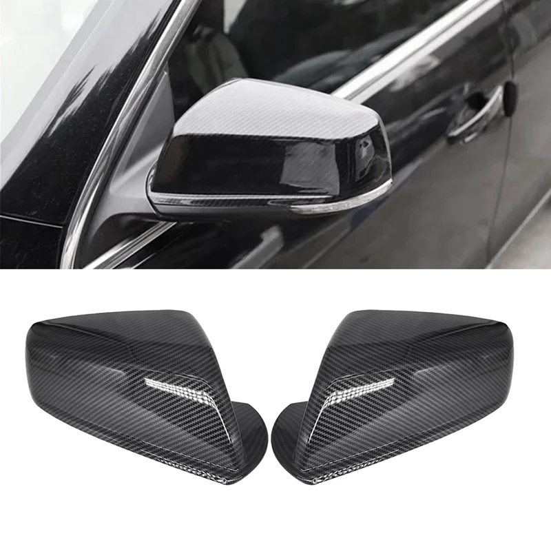 

For Chevrolet Malibu 2012-2018 Car Rearview Mirror Cover Side Mirror Cap Replacement Carbon Fiber