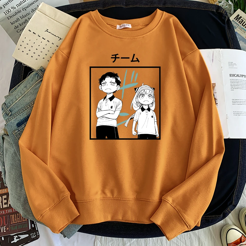 

Anya Forger And Damian Spy X Family Art Men'S Hoody Crewneck Oversized Sweatshirt Fashion Fleece Warm Clothes Casual Mans Hoodie