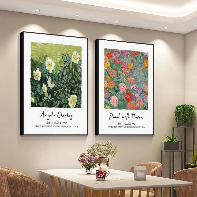 

Nordic Van Gogh World Famous Painting Abstract Oil Painting Flowers Wall Art Canvas Painting Posters For Living Room Home Decor