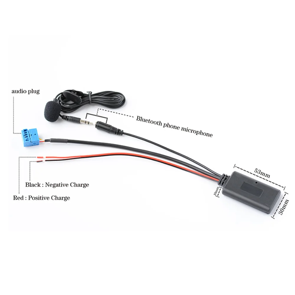 

Комплект кабелей AUX для салона автомобиля, Bluetooth, новинка, красивые детали Bluetooth 5,0 для Opel, практичные 12-контактные аксессуары, черный, высокое качество