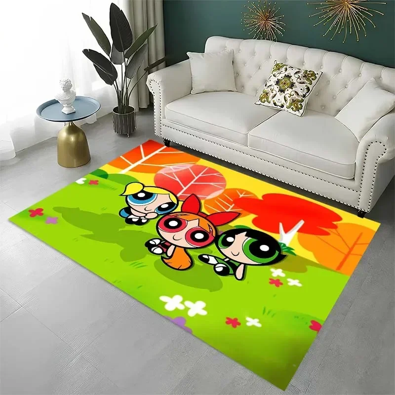 3D ковер с героями мультфильмов Суперпаф для девочек украшения дома в гостиной