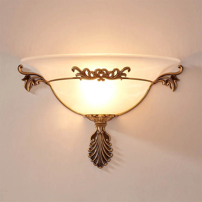 

Retro Wall Lamp Home Decor Wall Light E27 Nordic Bronze Indoor Sconce Lighting Fixture for Bedroom Living Room Decoration Lamps
