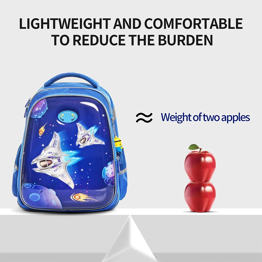 Brand Kids Grade 1-5 Space Pattern School Bags for Boys Children 3D Orthopedic Fashion School Backpacks Mochila Infantil gifts