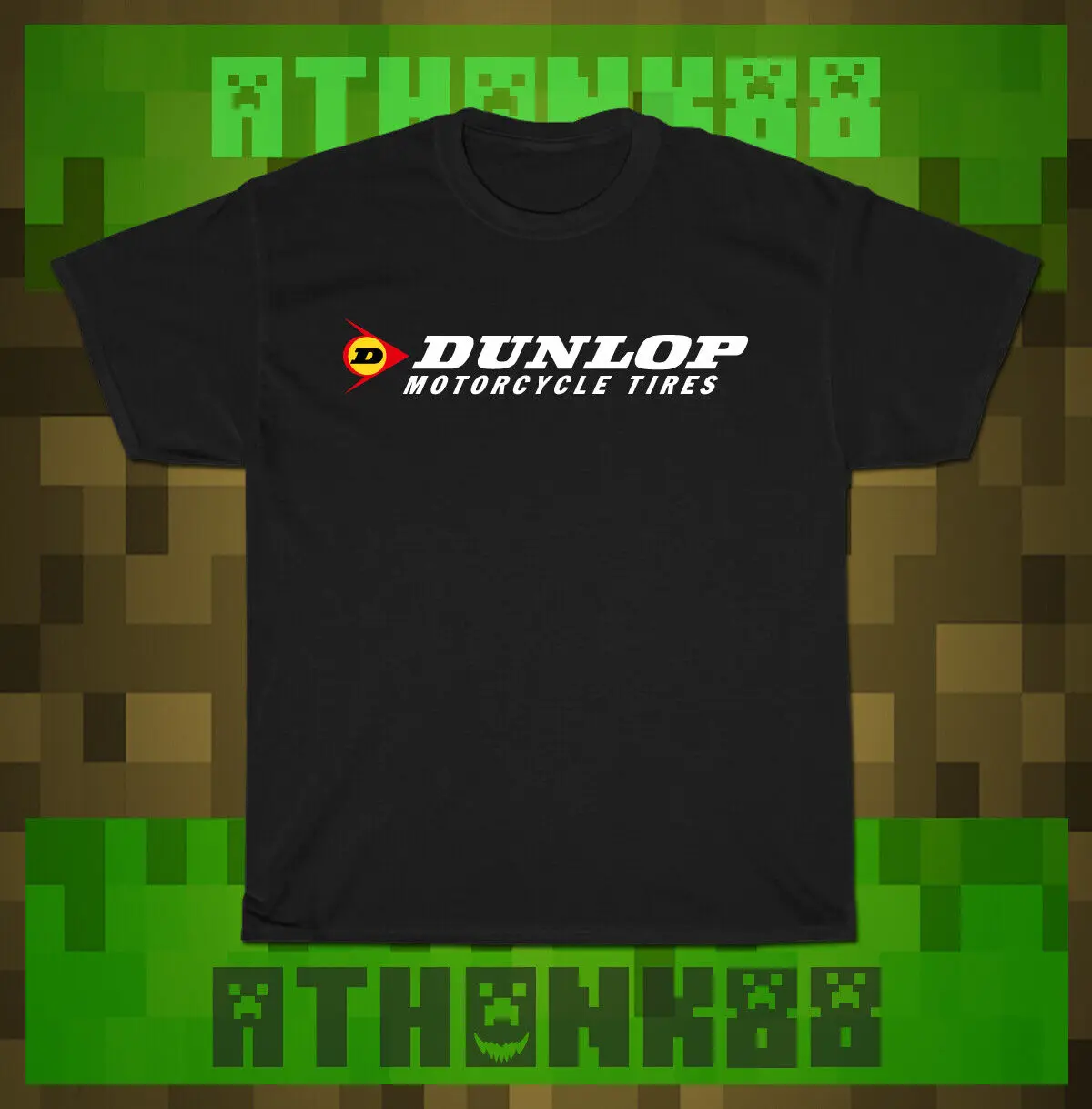 

NEW MEN'S T-SHIRT 2022 Dunlop Motorcycle Tires Logo MEN'S T-SHIRT