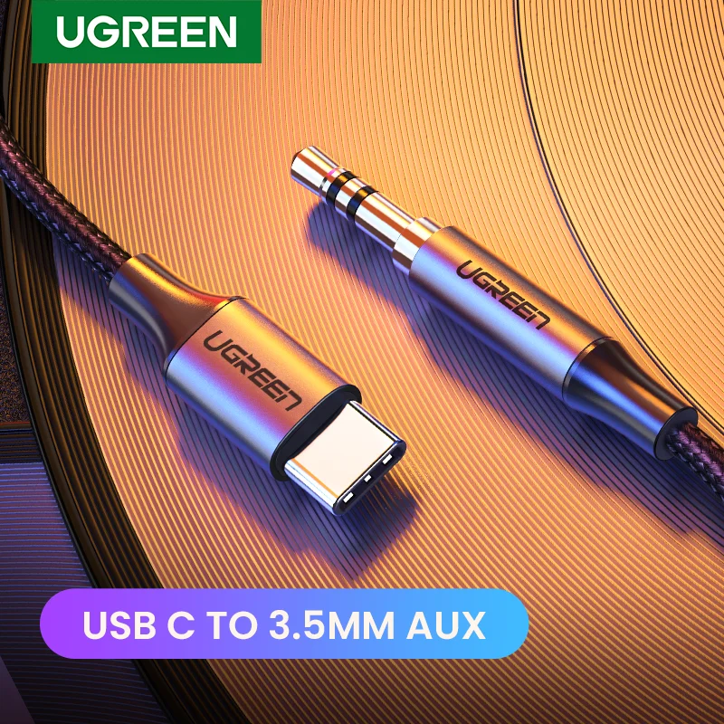 

Аудиокабель Ugreen с USB C на 3,5 мм AUX-Наушники Тип C 3,5 Jack для Huawei Mate 20 P30 Oneplus 7 pro Xiaomi Mi 6 8 9 10