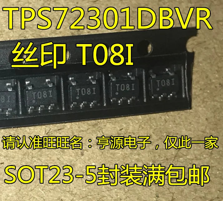

free shippingTPS72301DBVR TPS72301DBVT :T08I SOT23-5 15pcs