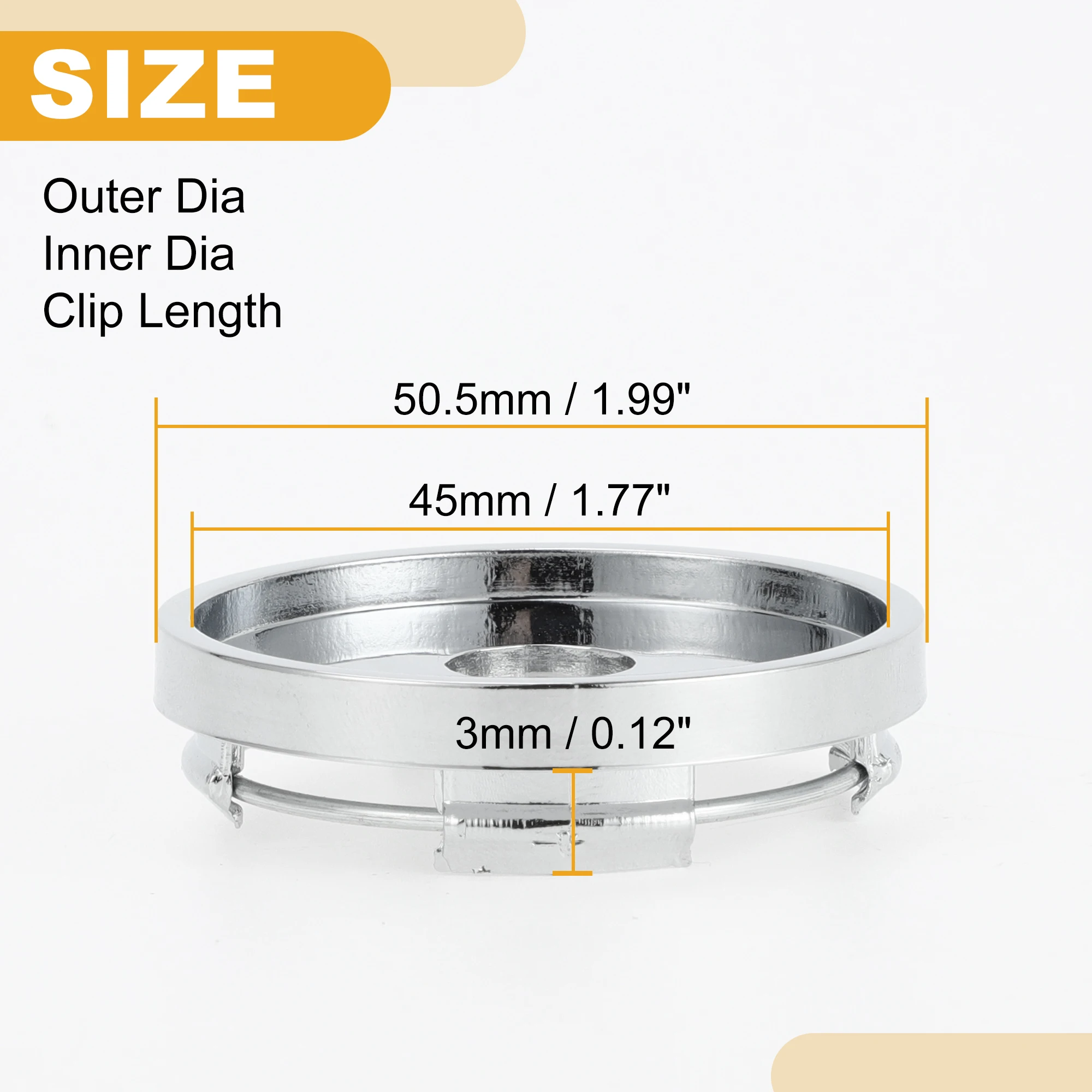 

UXCELL 50,5 мм наружный диаметр, универсальные центральные колпаки для ступиц автомобильных колес, хромированные, серебристые, чехлы для автомобильных ступиц, устойчивые к царапинам, нержавеющие