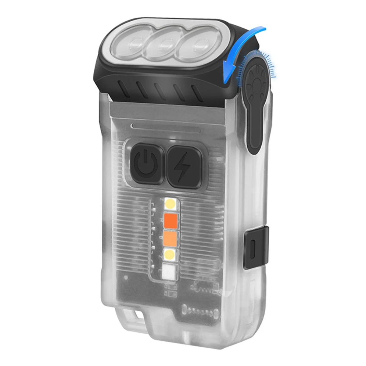 Светодиодный небольшой мощный фонарик V15 10 режимов мини-карманный брелок-фонарик