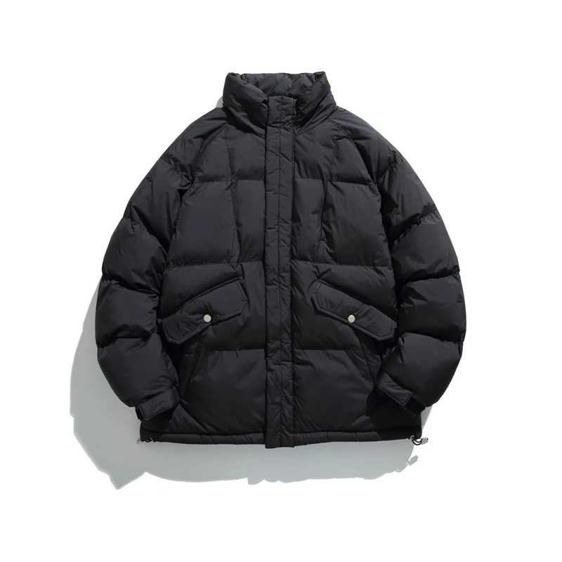 Rainbowtouches Harajuku Men's Parkas Warm Thicken Fashion Coat Large Size Winter Casual Down Jacket Male Streetwear Hip Hop Coat