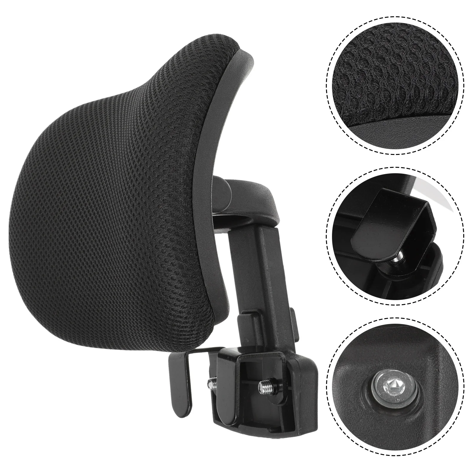 

High Back Chair Office Desk Computer Headrest Attachment Fabric Neck Protection Pillows