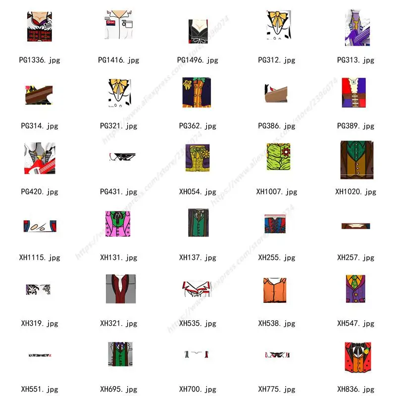 

Single models Figures Head accessories Building Blocks for children Series-018