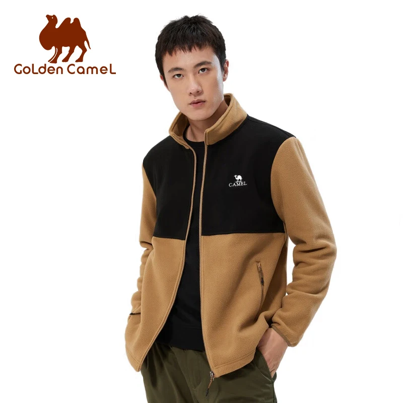 

Golden Camel Men's Outdoor Fleece Jacket 2022 Autumn Windproof Warm Women's Winter Jackets Inner Bile Fleece Coats Men Cardigan