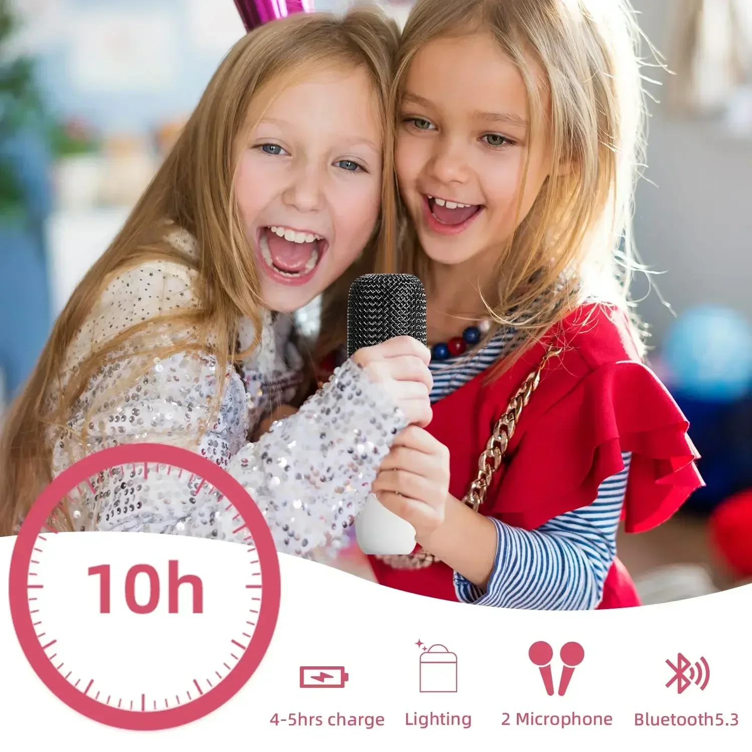 Портативный караоке-автомат Y1 KTV с Bluetooth-системой беспроводные двойные микрофоны