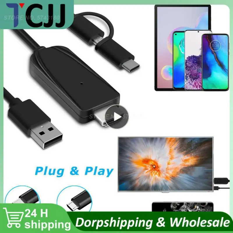 1~5PCS HD Video Converter Cable For iPhone 14 13 12 11 Max iPad mini Lighting to HDMI-compatible TV Projector Digital AV