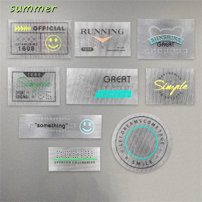 

Mix 9Pcs/Lot PVC Laber Handmade DIY Tags Embroidery Patch Clothing Cloth Paste Garment Crafts Sewing,iron on Accessories