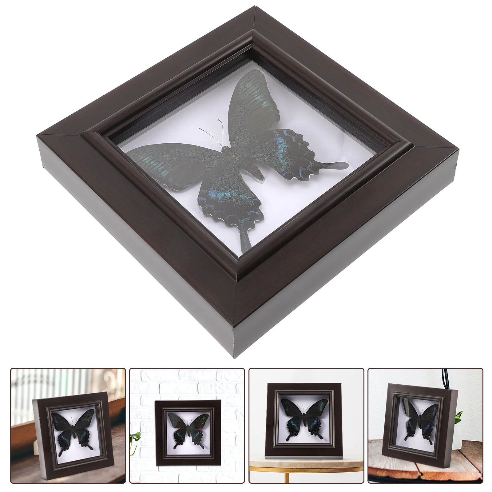 

Table Top Display Stand Picture Frame Ornament Acrylic Wall Hanging Home Specimen Butterfly Office Exquisite