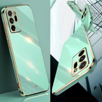 Luxury Plating Square Frame Phone Case For Huawei Y9S Case Cover For Huawei Y9S Y8P Y6P Y7A 2020 Soft Silicone Case Funda