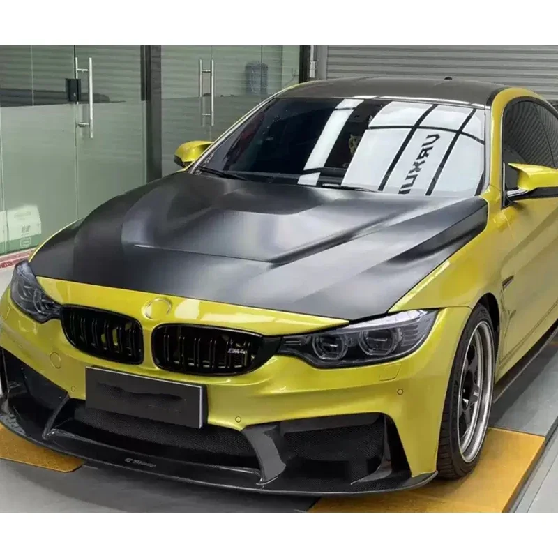 Для BMW M3 F80 M4 F82 F83 Капот из углеродного волокна Крышка двигателя Автомобильная