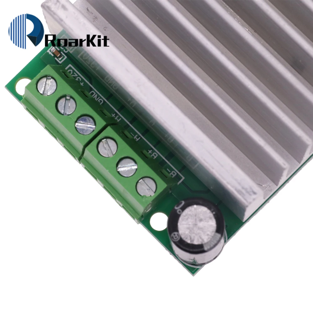 Фото Одноосевой TB6600 4.5A DC 10-45V Двухфазный гибридный драйвер шагового двигателя, плата контроллера TB6560 с защитой от короткого замыкания №3