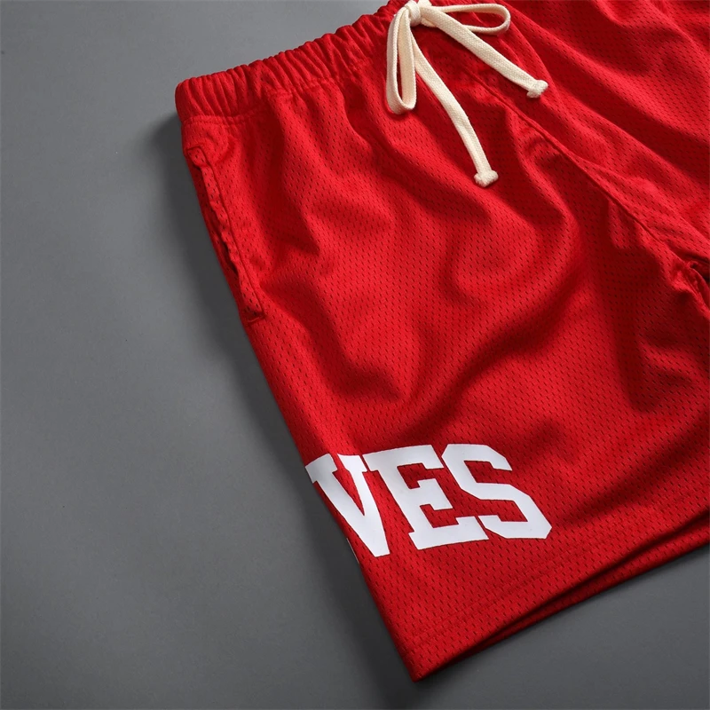 Брюки мужские сетчатые быстросохнущие повседневные модные штаны с принтом