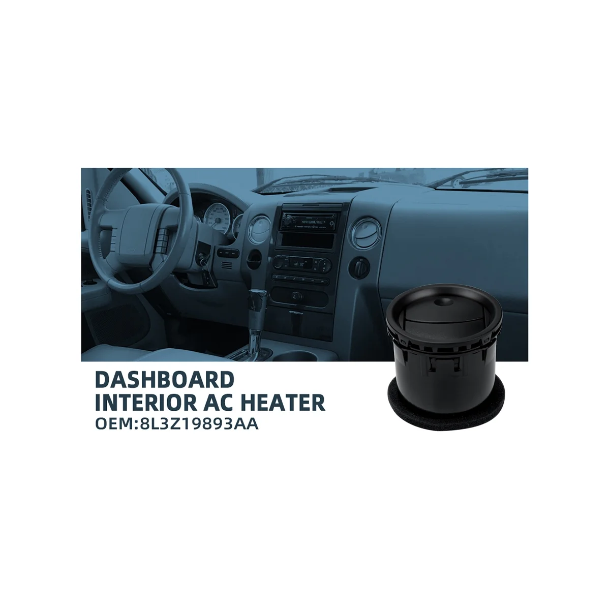 Воздуховод для приборной панели автомобиля 8L3Z-19893-BA Ford F-150 Lincoln Mark LT 2001-2008