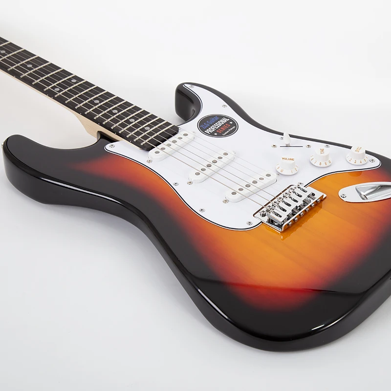 6-струнная Электрогитара ZLG ST гитара Sunburst color Alnico 5 быстрая доставка корпус из липы