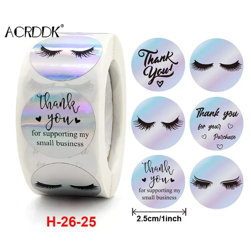 

Красочные наклейки «Thank You» в рулоне, 500 наклеек круглые для свадьбы, дня рождения, праздника, праздника FC
