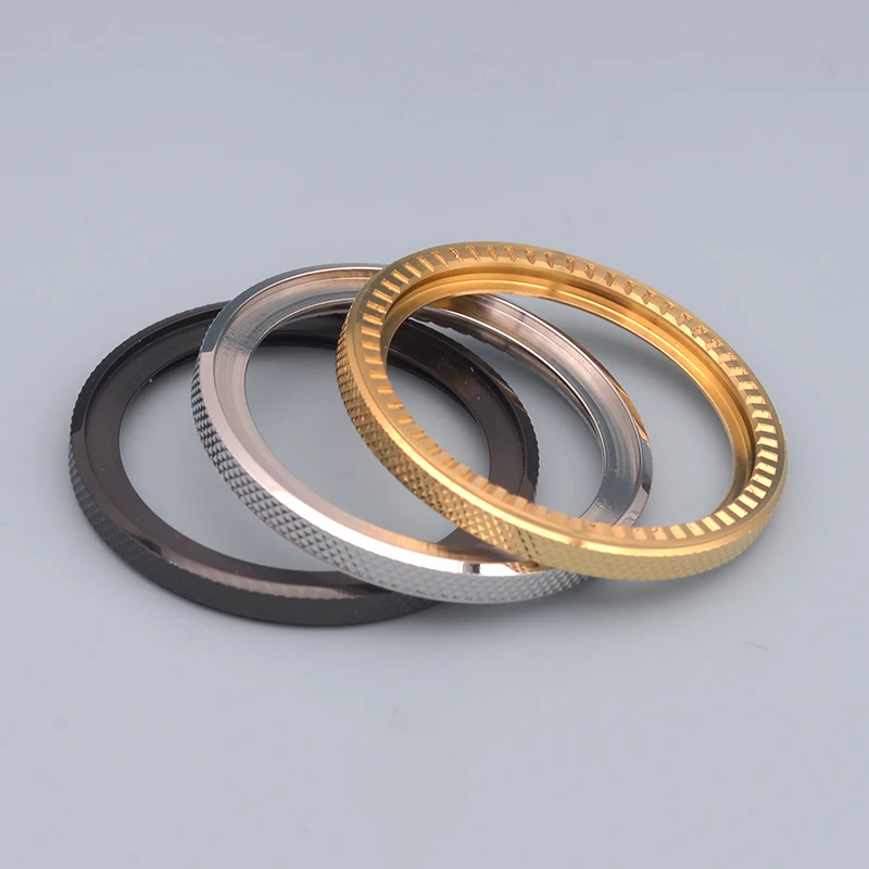Gold Silver Black Brushed Stainless Steel Watch Case Rims steel ring Compatible Seiko SKX007 SKX009 SKX011 SRPD Fashion Bezel