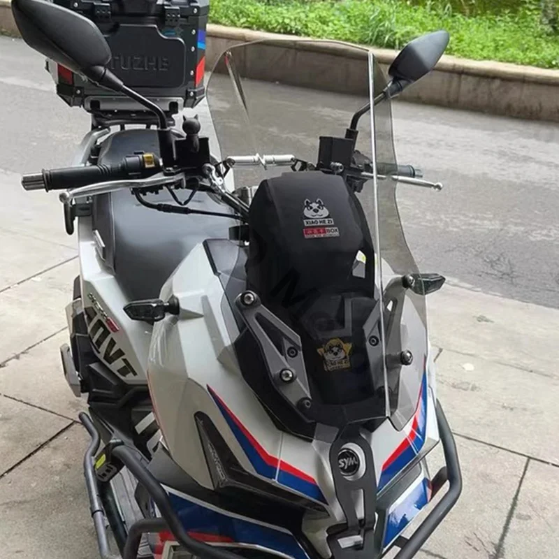 Фото Лобовое стекло для SYM Husky ADX 125 ADX125 2023 2024, аксессуары для мотоциклов, ветровые стекла, ветровые дефлекторы, козырек серого цвета №4
