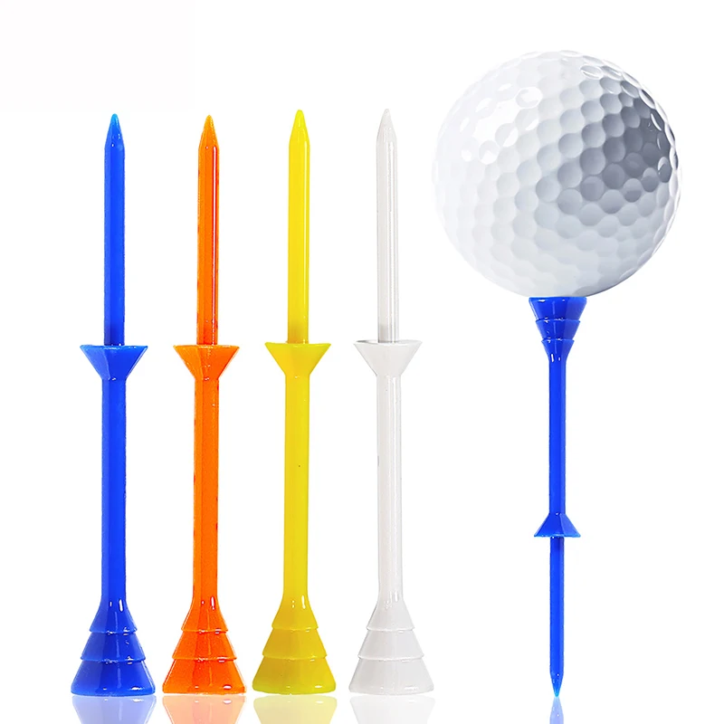 

10Pcs Stable Golf Nail Ball Tee Support Reusable Portable Golf Training Tees Holder Random Color For Golfer Practice Supplies