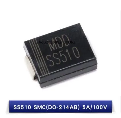 

10PCS/LOT SS54 SS56 SS510 SS5200 SMC Schottky diode rectifier