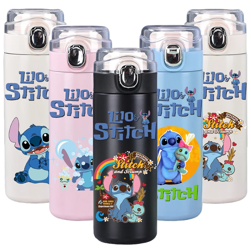 Disney Stitch термобутылка для воды из нержавеющей стали удобная чашка занятий спортом