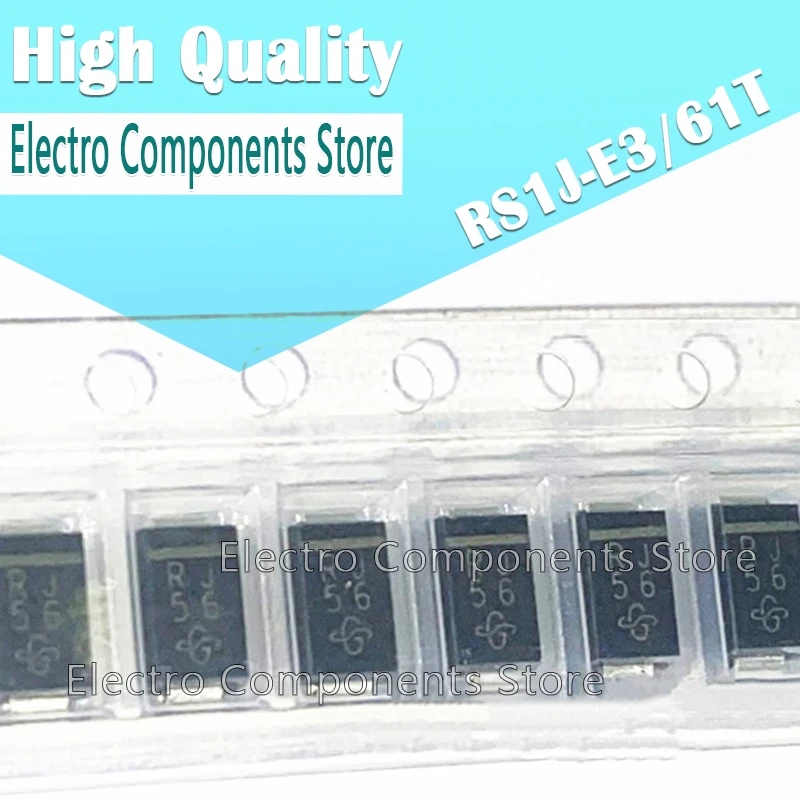 

10Pcs/Lot Diode Rectifier RS1J-E3/61T (Marking RJ) RJ SMA DO-214AC 600V 1A SMD Rectifier Diode